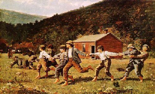 Winslow Homer Snap-the-Whip oil painting image